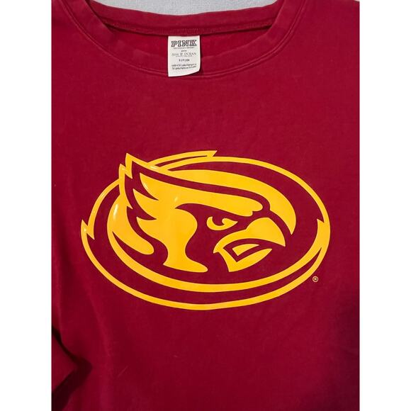 Victoria's Secret Pink Iowa State Cyclones Side Zipper Mascot Jersey Sz S - Picture 2 of 7